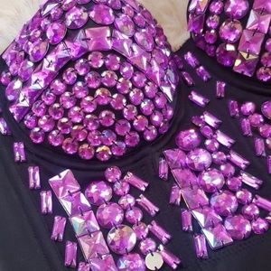 Rhinestone  bustier
